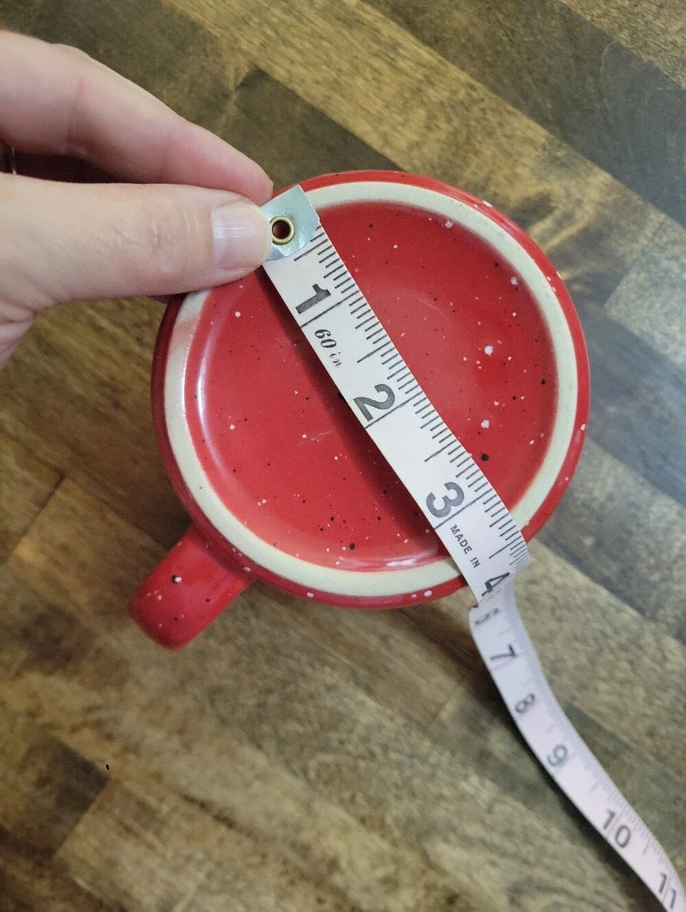 Red Speckled Ceramic Coffee MugKahlua Red Coffee Mug Cup Ceramic Embossed Logo